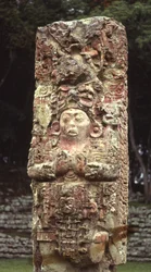 Stela C, Westseite, Copan, Spätklassische Periode, 780 n. Chr.